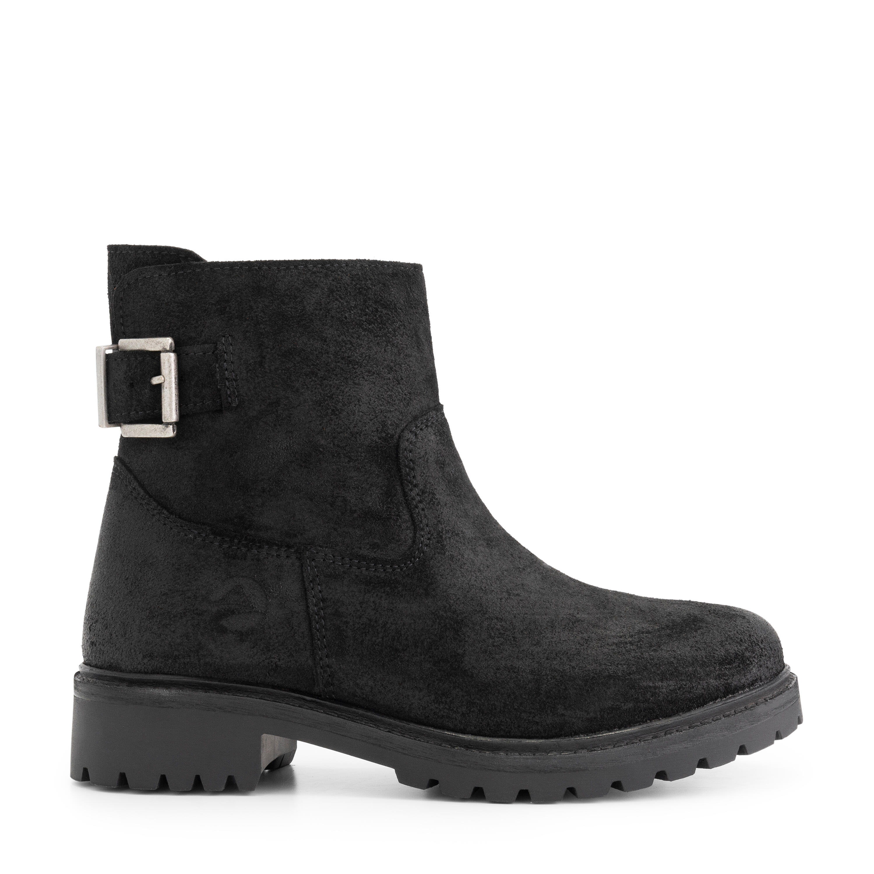 Honefoss boots - Suede leren enkellaarsjes dames - Zwart leer 3/7