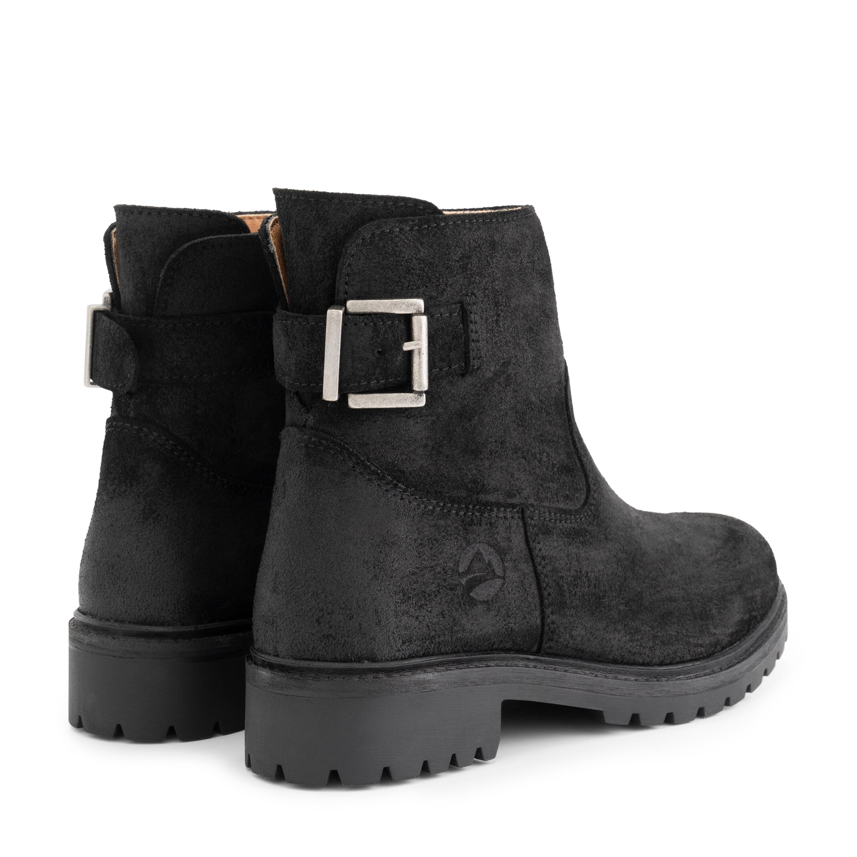 Honefoss boots - Suede leren enkellaarsjes dames - Zwart leer 2/7