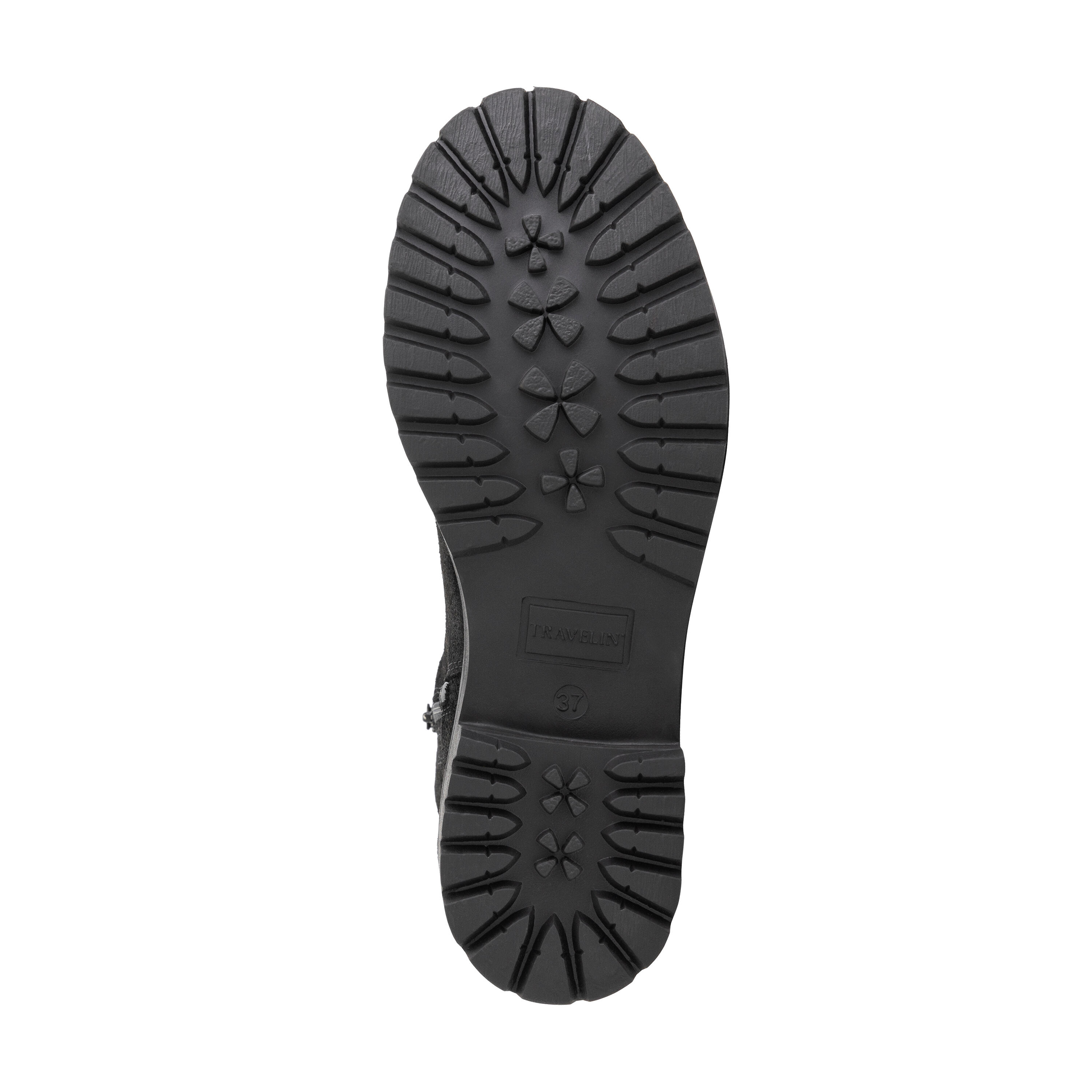 Honefoss boots - Suede leren enkellaarsjes dames - Zwart leer 6/7