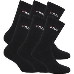 Fila Chaussettes de Tennis Pack de 6 Unisexe Noir 39-42