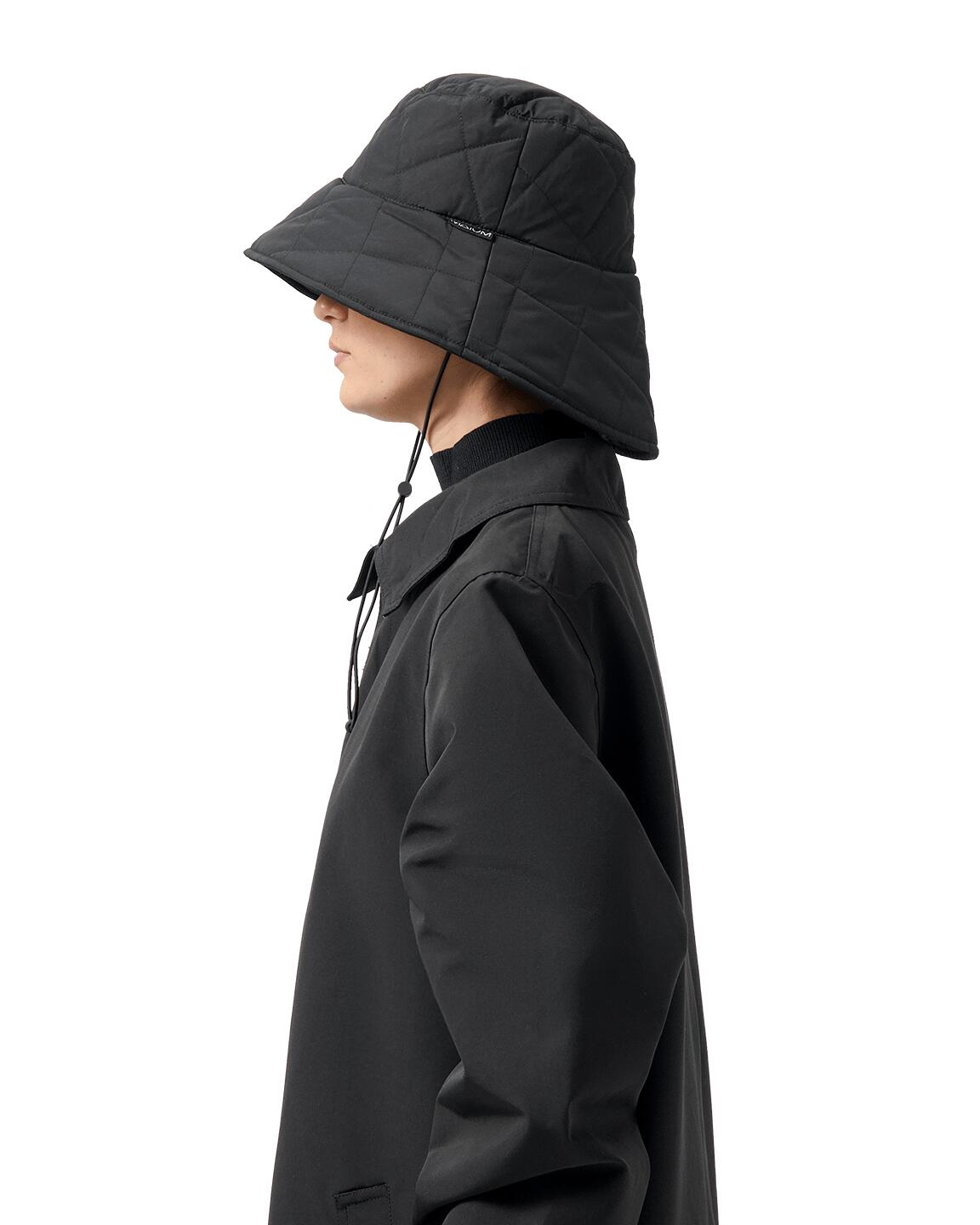 Padded Bucket Hat Damen – Wasserdicht & Recycelt Noir L 2/4