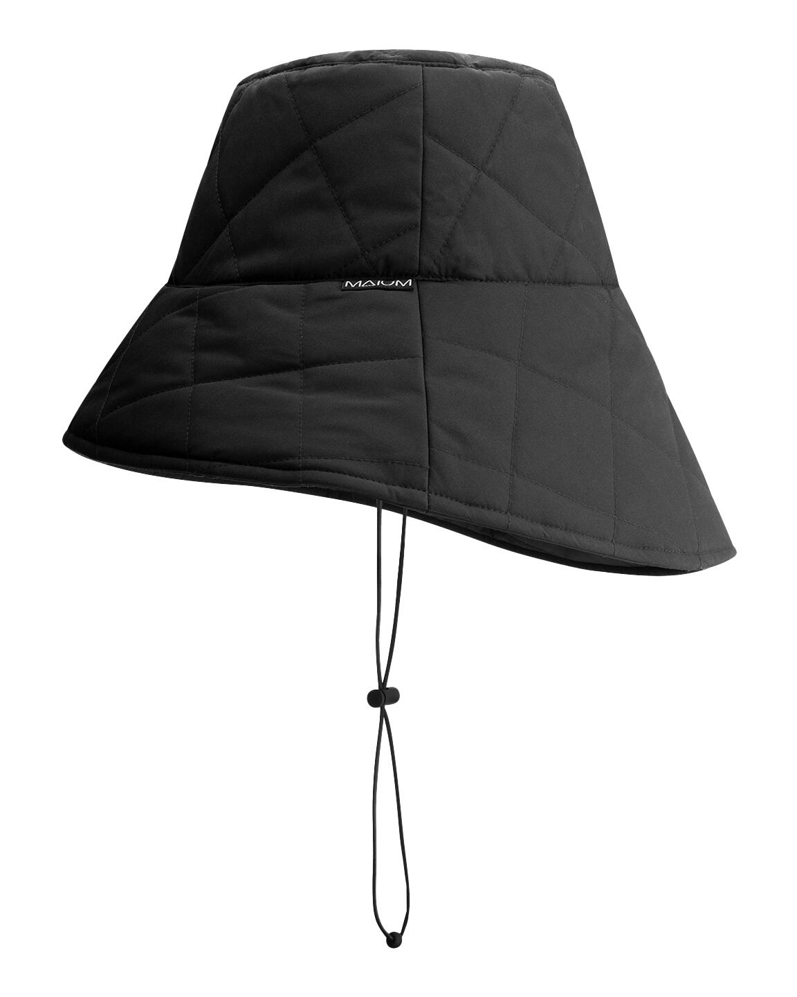 Padded Bucket Hat Damen – Wasserdicht & Recycelt Noir L 4/4