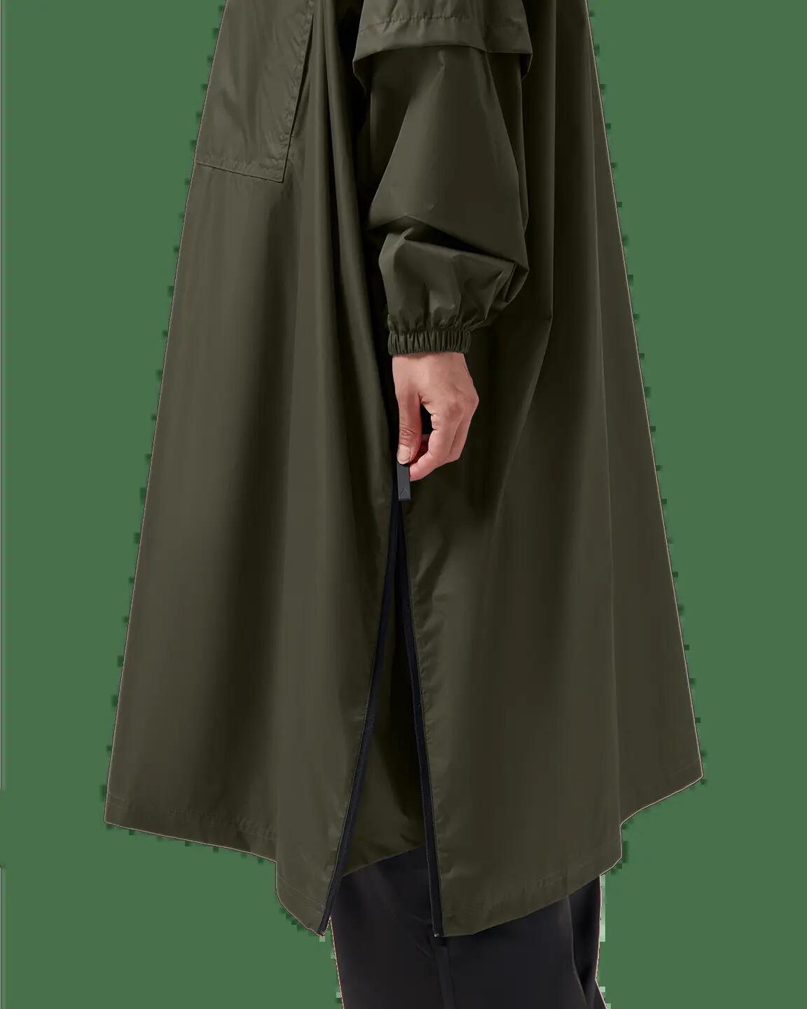 Regenponcho - Dunkeloliv 4/7