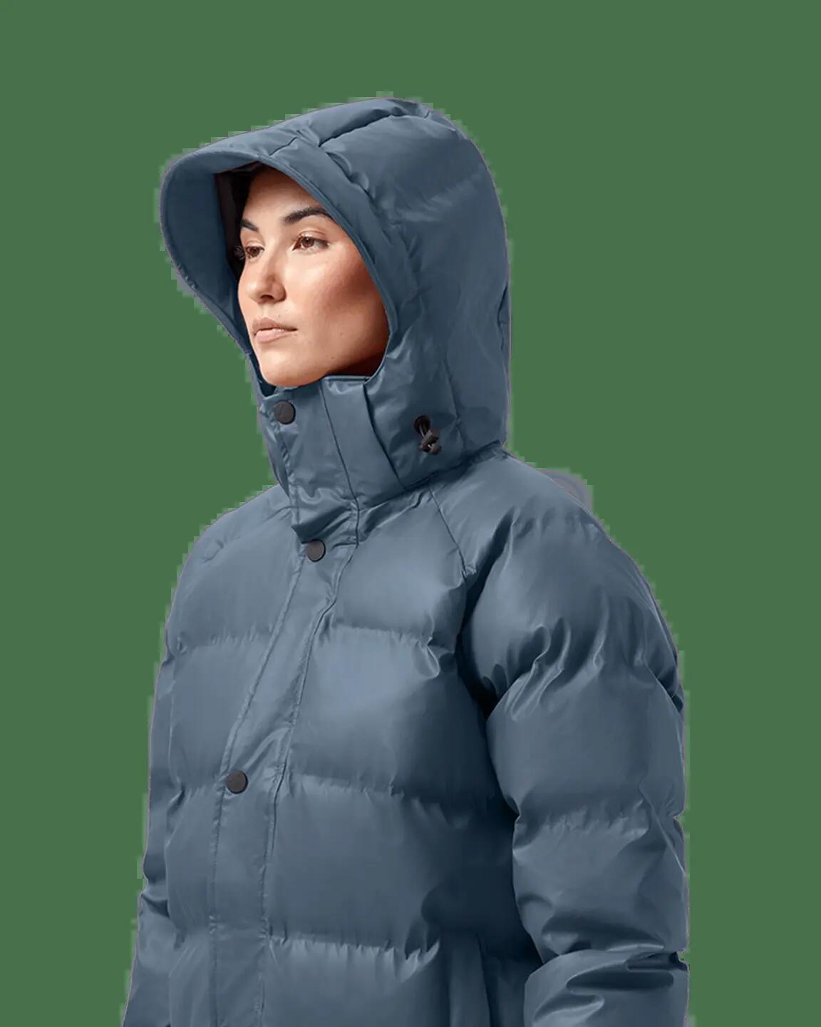 Chaqueta Acolchada Oversized – azul tormenta Talla L 3/7
