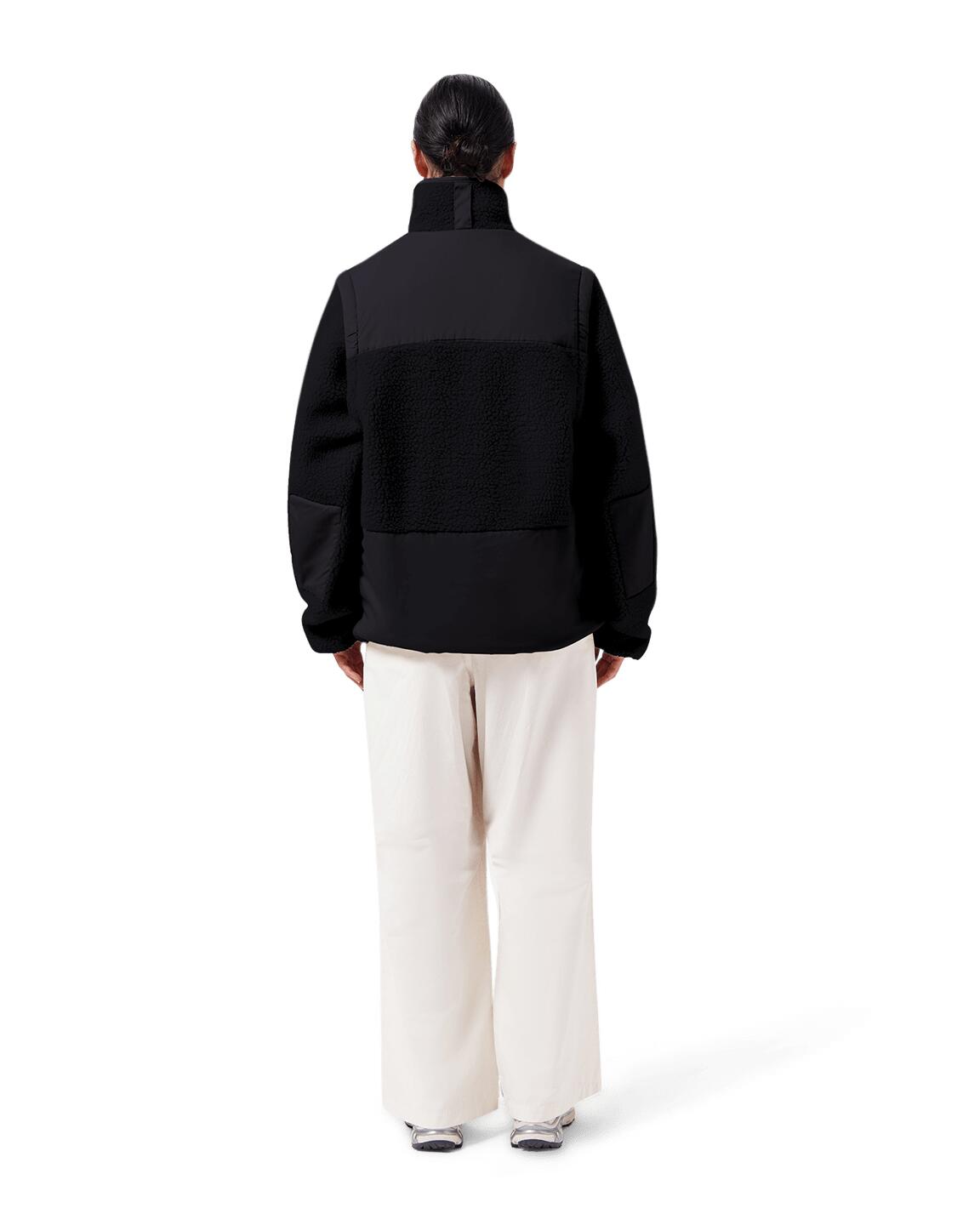 Teddyfleece-Cardigan - Dunkeloliv 3/7