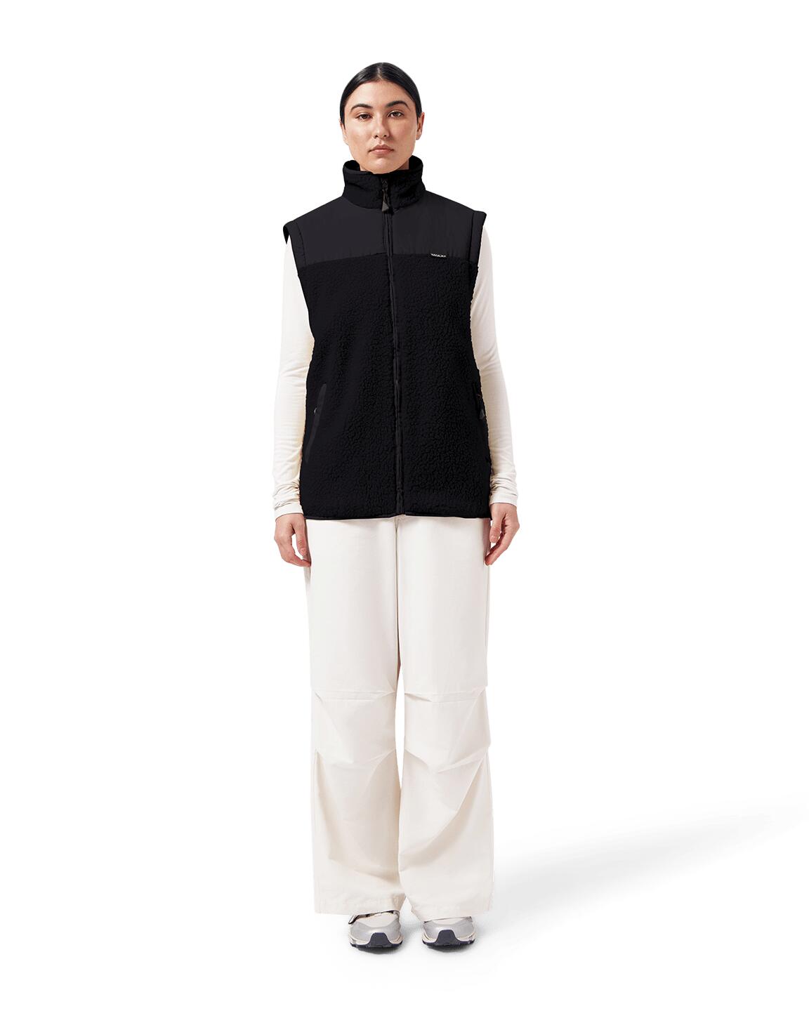 Teddyfleece-Cardigan - Dunkeloliv 2/7