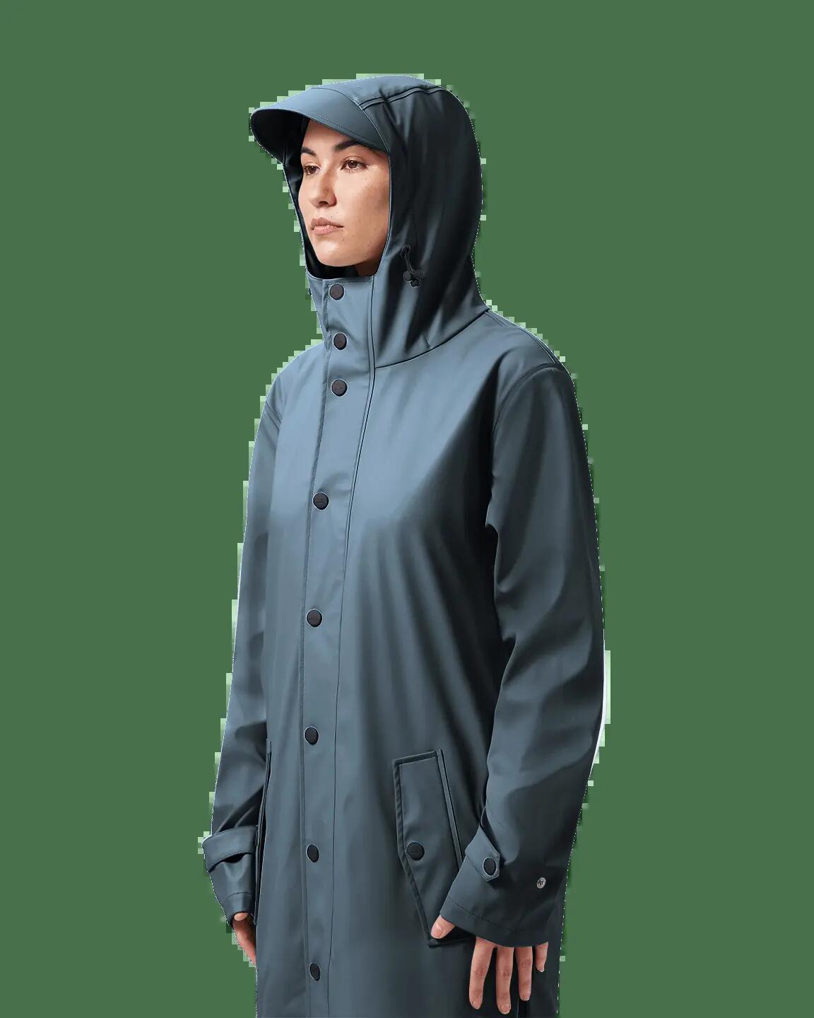 Original Regenmantel – Blaugrau 3/7