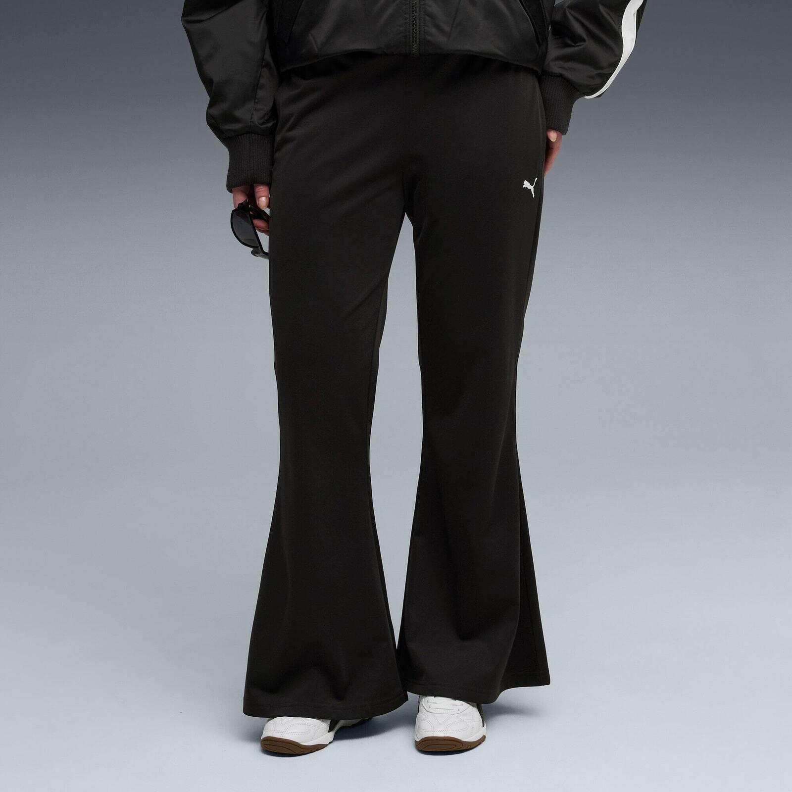 Hose Puma Wardrobe Ess Flared Pants, Schwarz, Damen 3/5