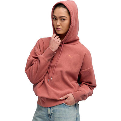 Kap puma her oversized winterized hoodie, roze, dames