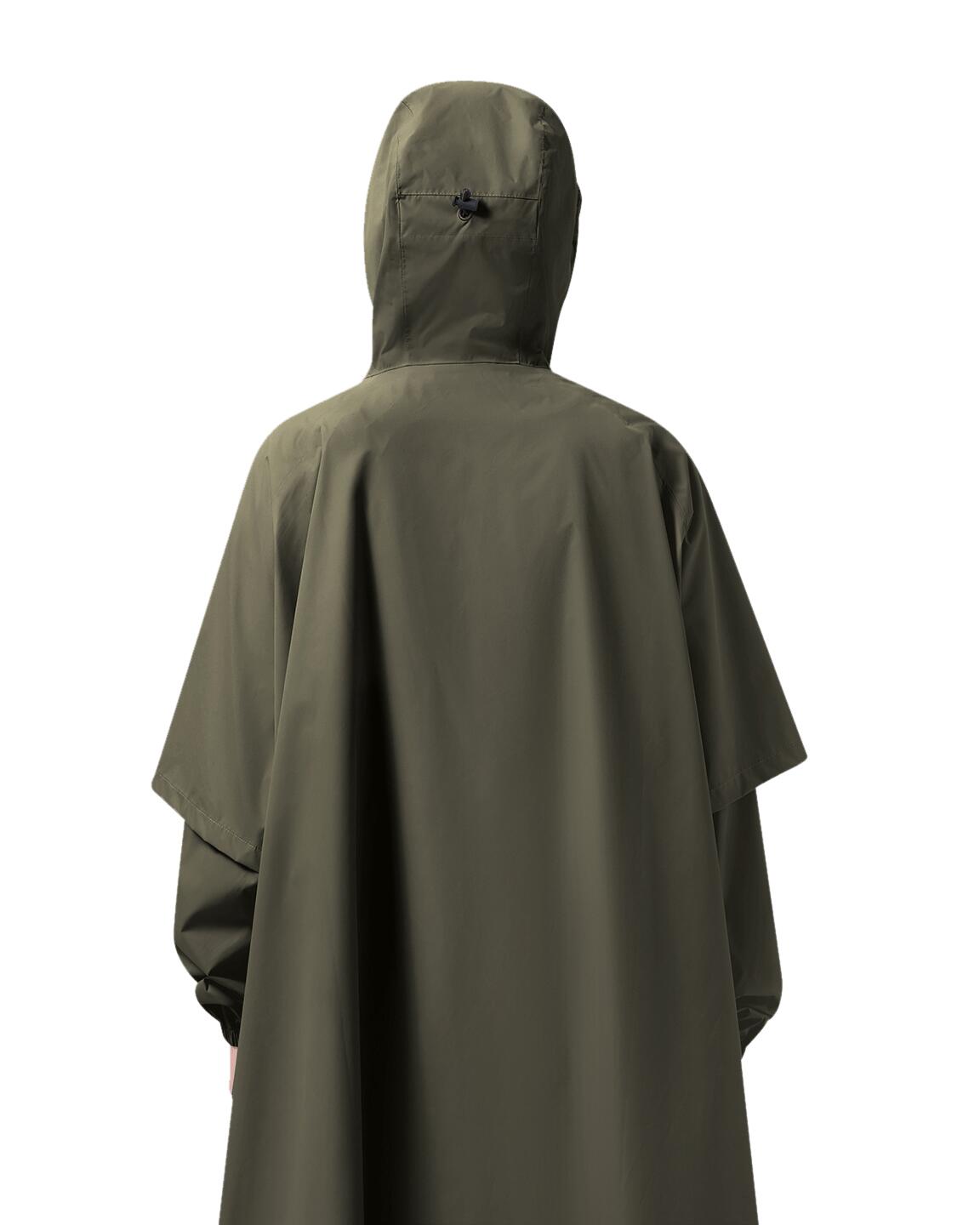 Regenponcho – Dunkeloliv Gr. M 7/7