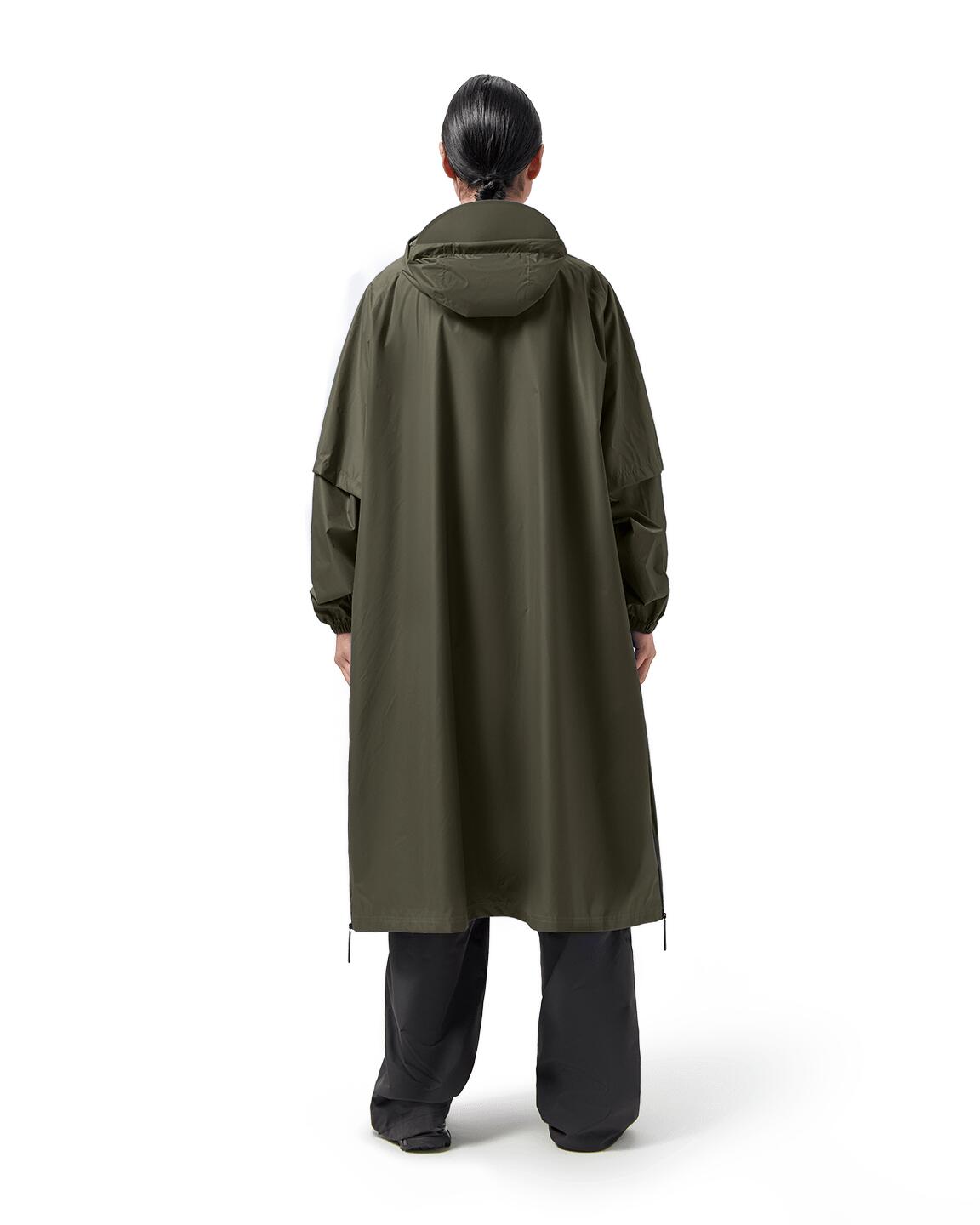 Regenponcho – Dunkeloliv Gr. M 5/7
