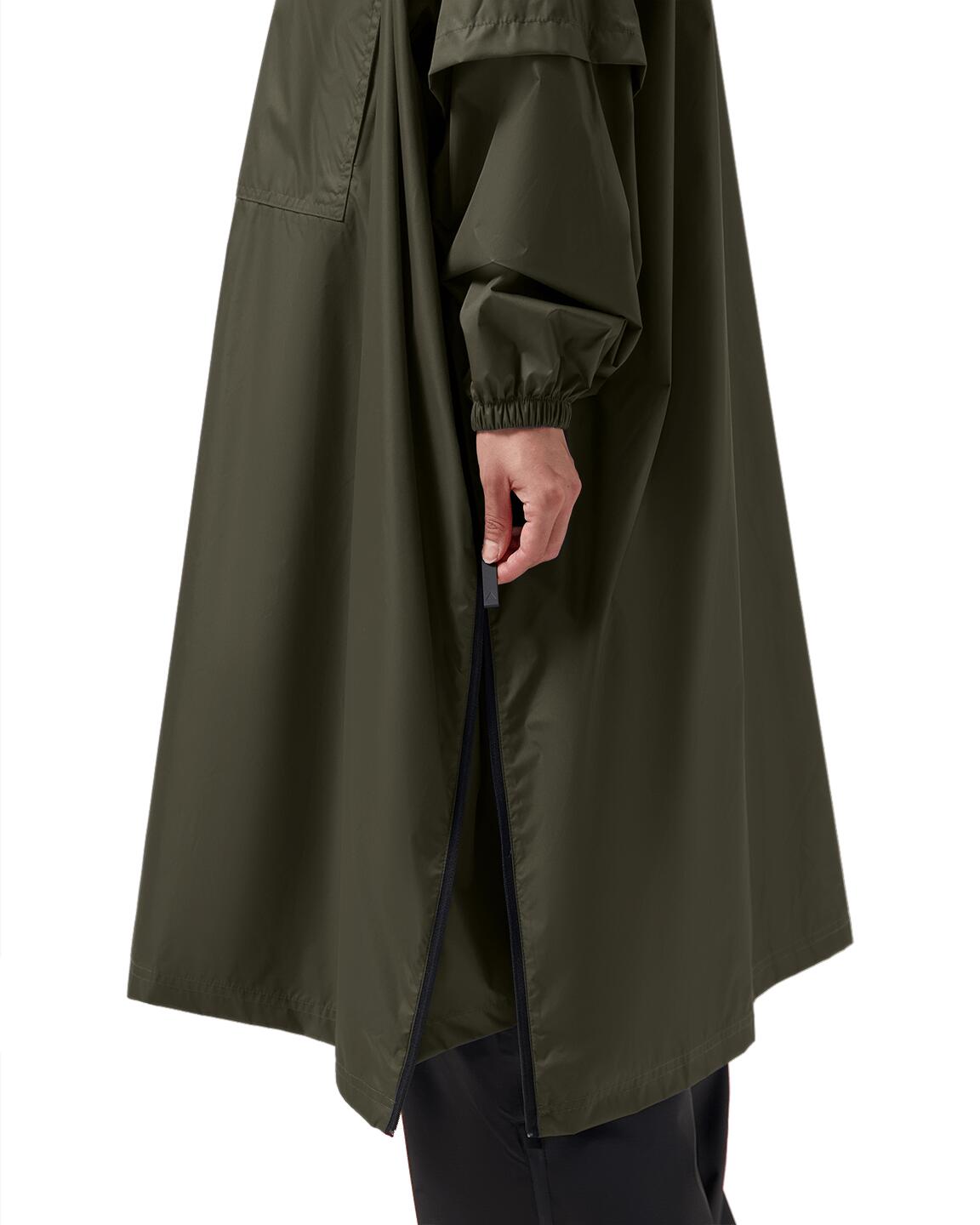 Regenponcho – Dunkeloliv Gr. M 4/7