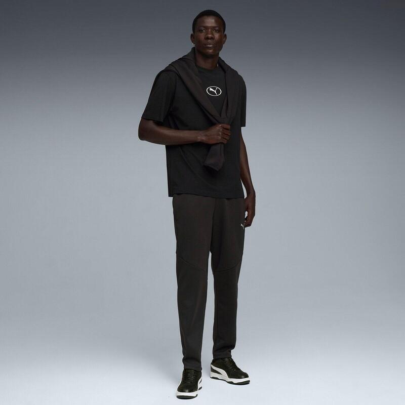 Pantaloni barbati Puma Evostripe Warm Pants, Negru