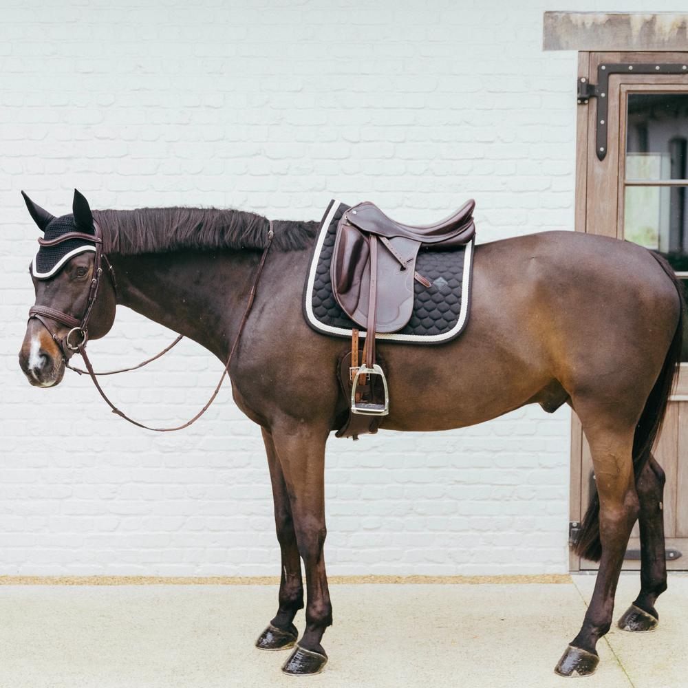 Kentucky Zadeldek Plaited Cord Zwart - 3/7