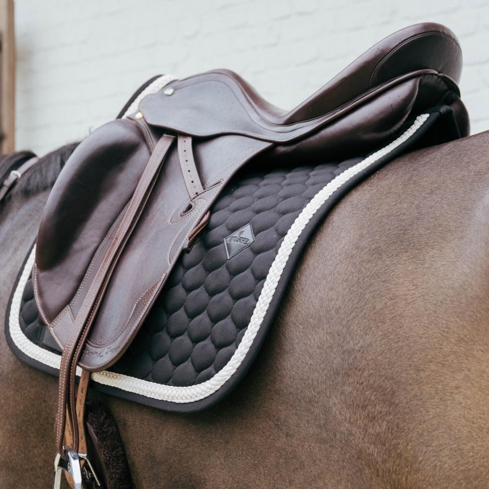 Kentucky Zadeldek Plaited Cord Zwart - 4/7