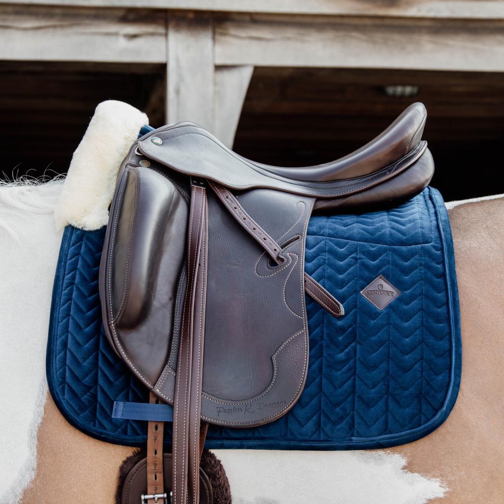 Tapis Skin Friendly velvet dressage marine 5/7
