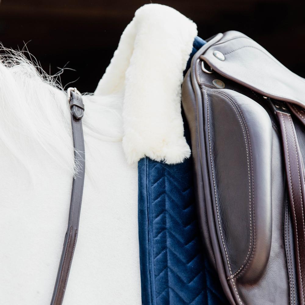 Tapis Skin Friendly velvet dressage marine 4/7