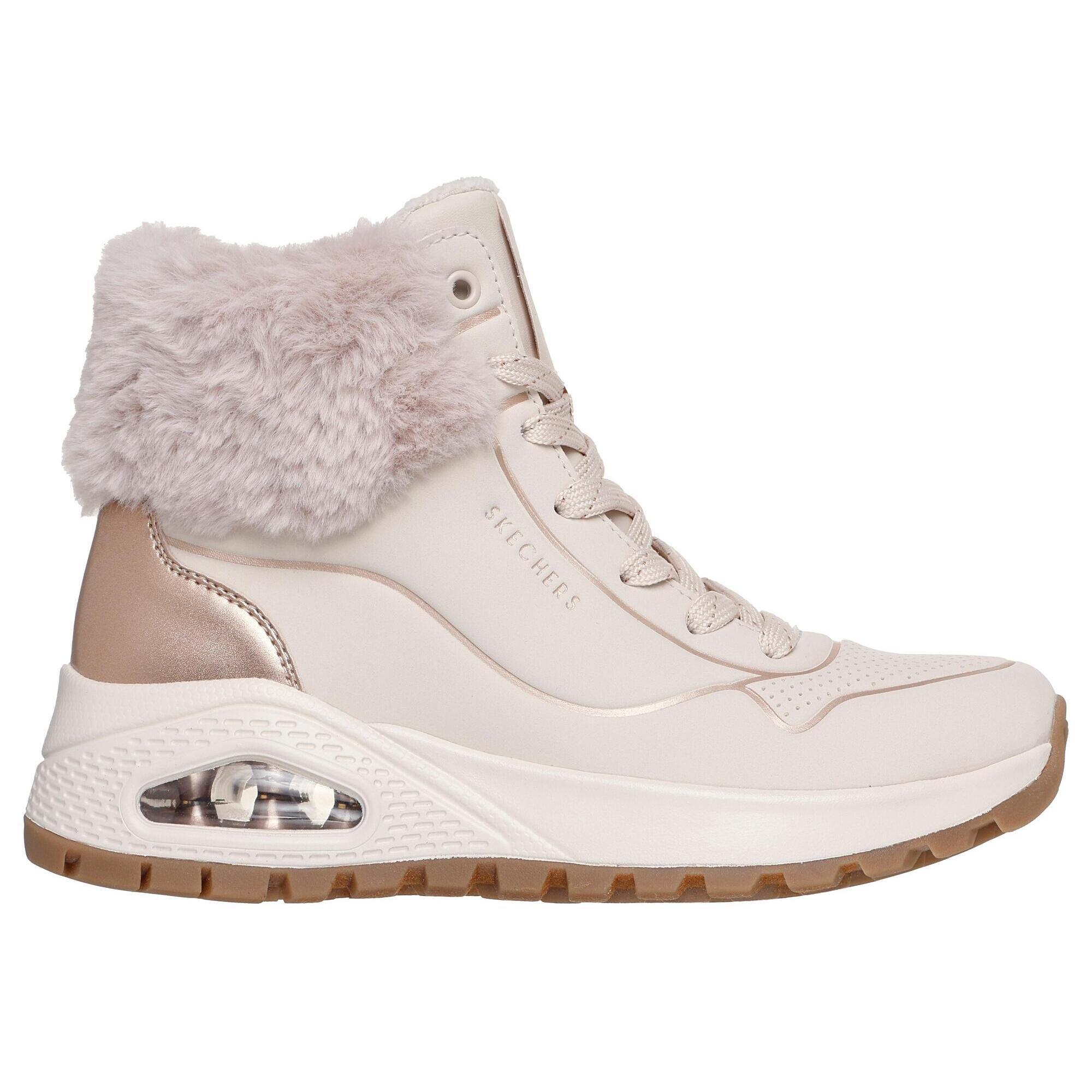 Skechers - Baskets Abutinada Femme Skechers Uno Rugged Fall Srhimmer Beige - Baskets - Beige - Decathlon