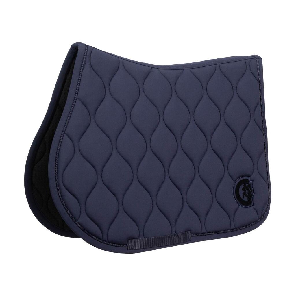 Saddle Pad wave 3D show jumping navy