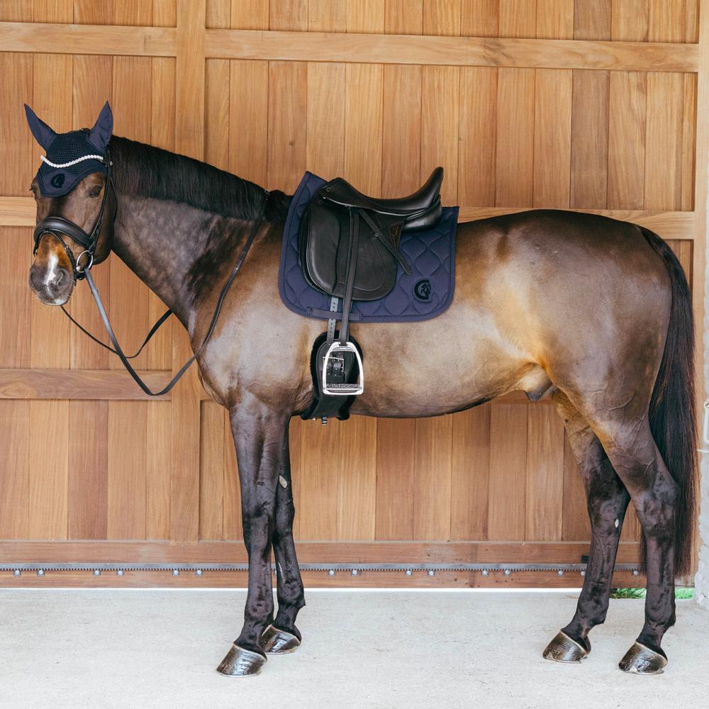 Tapis wave 3D dressage navy 2/4