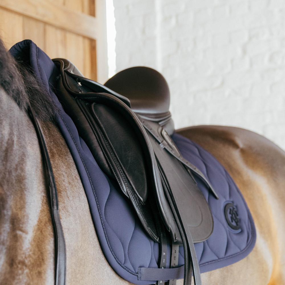 Tapis wave 3D dressage navy 4/4