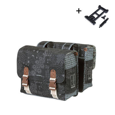 Dubbele fietstas “bohème - double bag mik 2.0” , charcoal