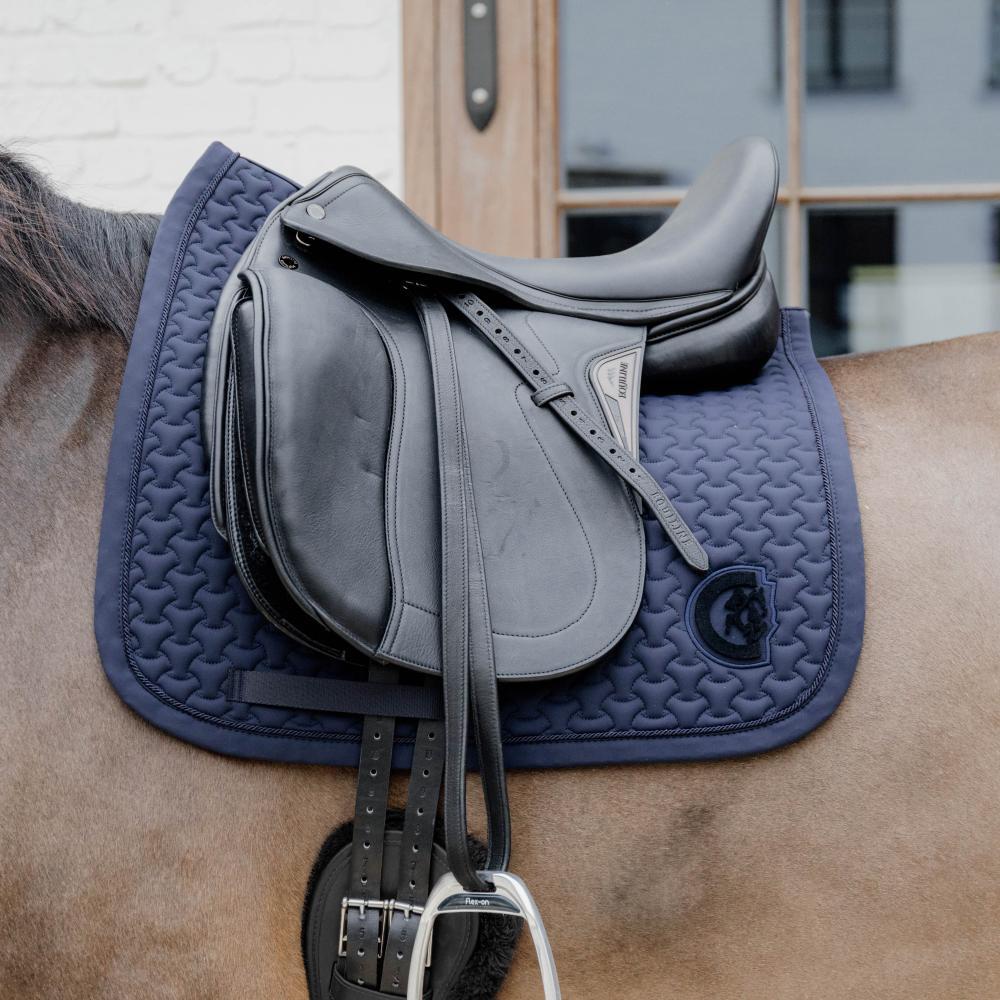 Zadeldek - Zadeldoek plaited 3D logo - Dressage - Marine 3/7