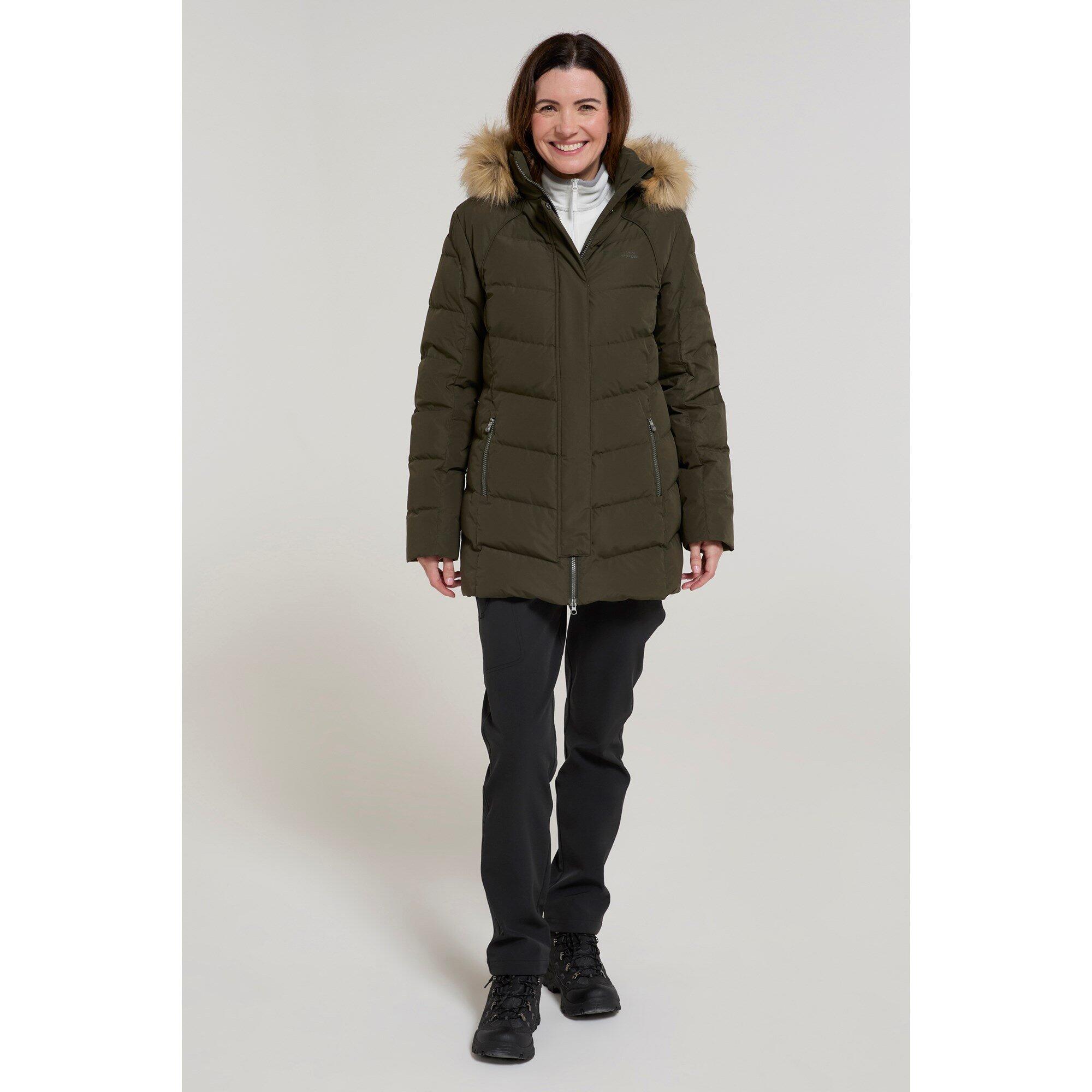 Mountain Warehouse Isla Damen Daunenjacke - Lange Passform mit 600er Füllkraft 2/7