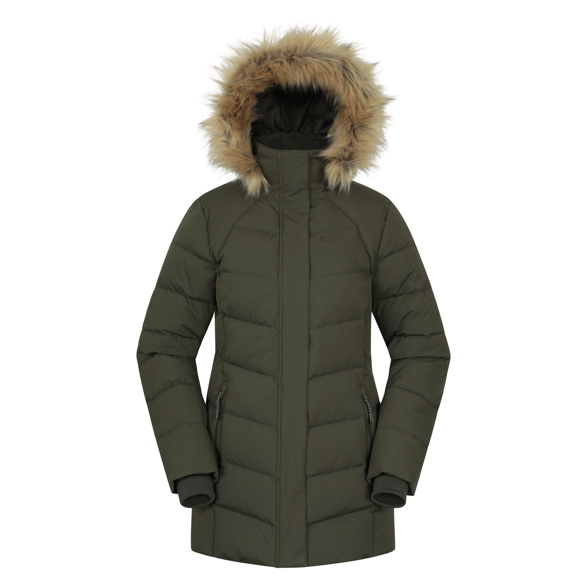 Mountain Warehouse Isla Damen Daunenjacke - Lange Passform mit 600er Füllkraft 5/7