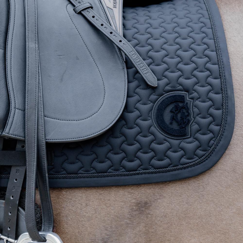 Zadeldek - Zadeldoek plaited 3D logo - Dressage - Zwart 5/7