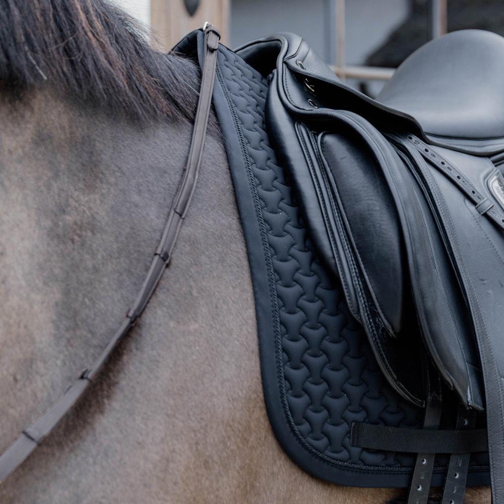 Zadeldek - Zadeldoek plaited 3D logo - Dressage - Zwart 4/7