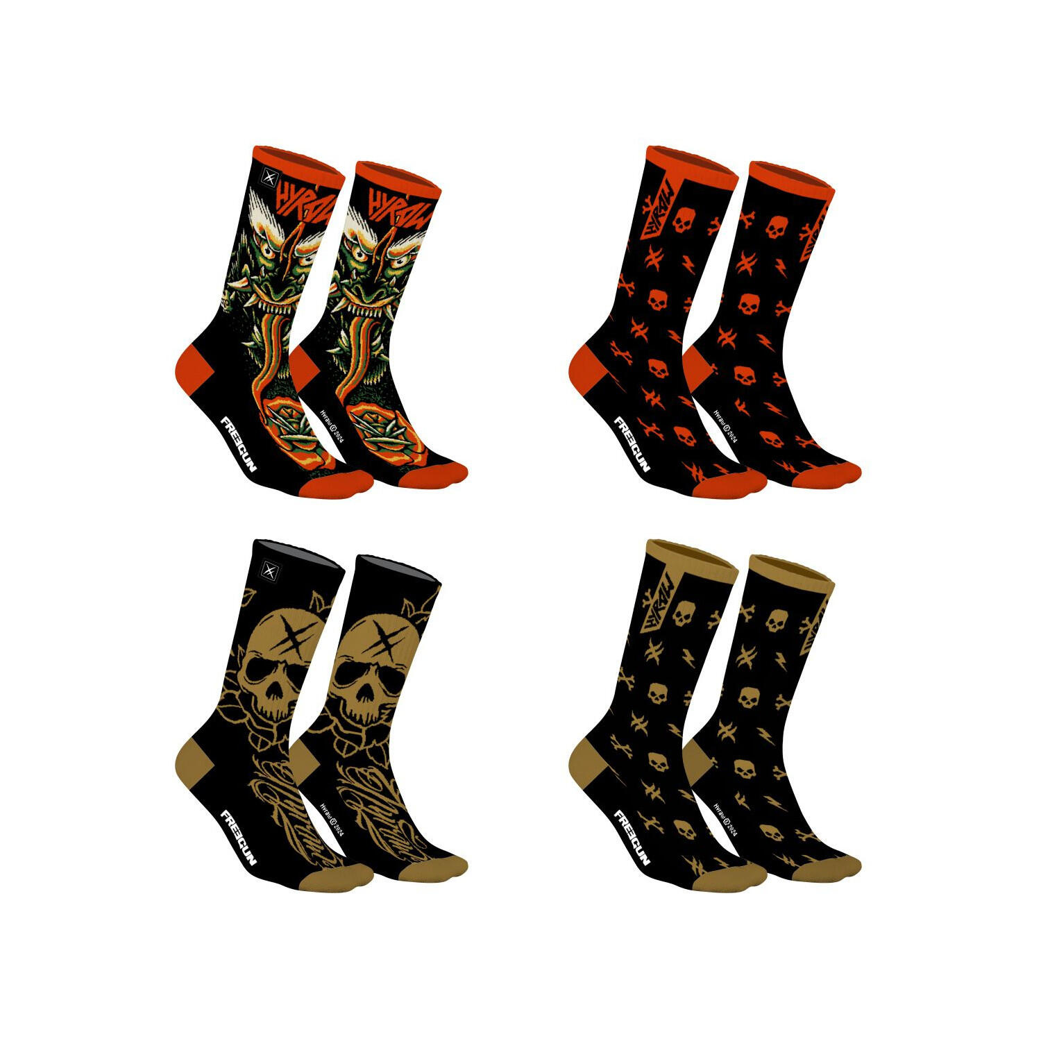 Lot de 4 paires chaussettes Homme Hyraw 1/5