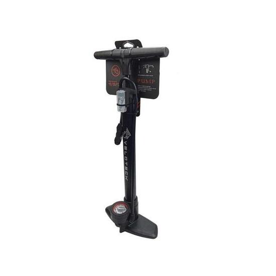 Fahrradpumpe Velotech Manometer Stahl