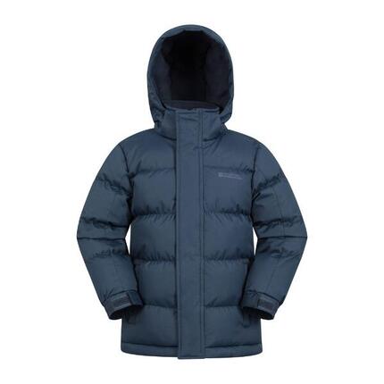Mountain Warehouse Snow Kinder Steppjacke - Wasserabweisend mit Fleecekapuze