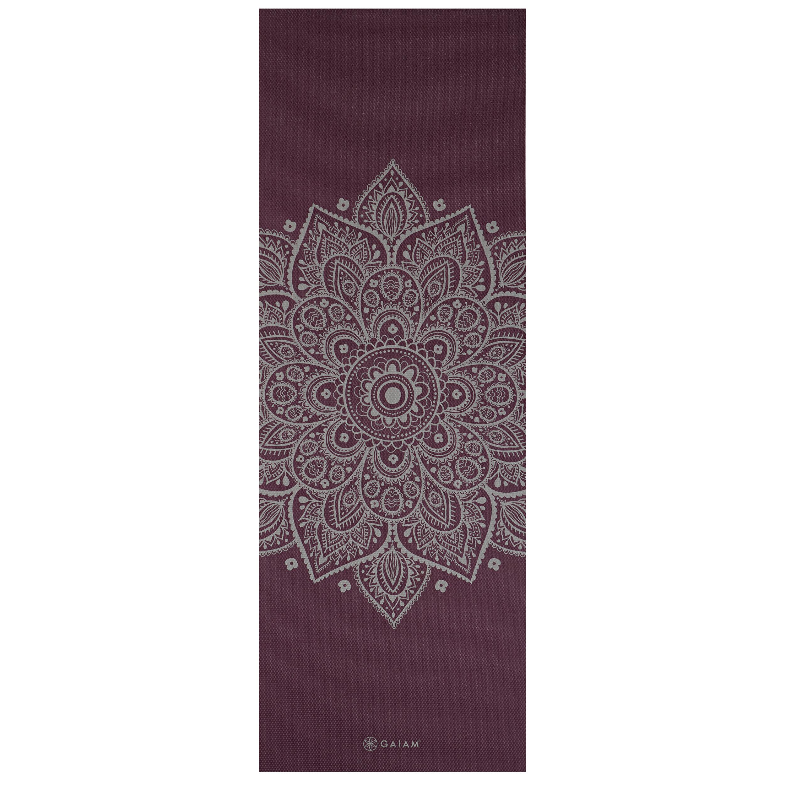 Mitternachtspflaume Sonnenuhrblume Yogamatte 5mm 3/4