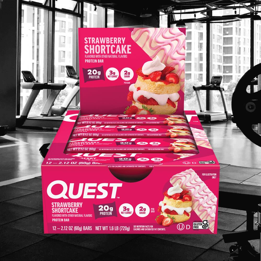Quest Nutrition Quest Bars (12x60g) Strawberry Shortcake - Barres 2/3