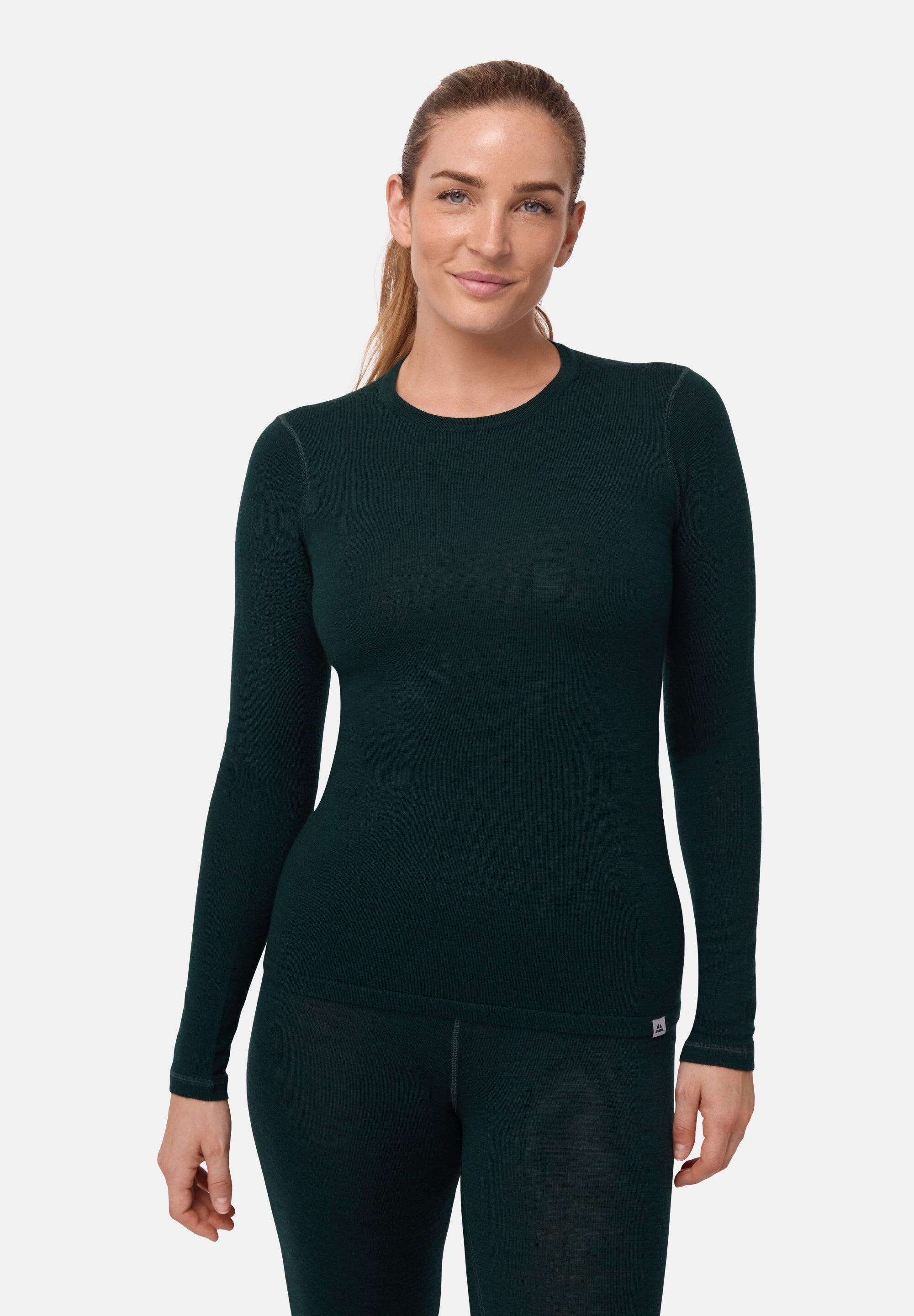 Ensemble Caleçon et Haut Thermique Femme en Laine Mérinos Hiver Chaud 3/6