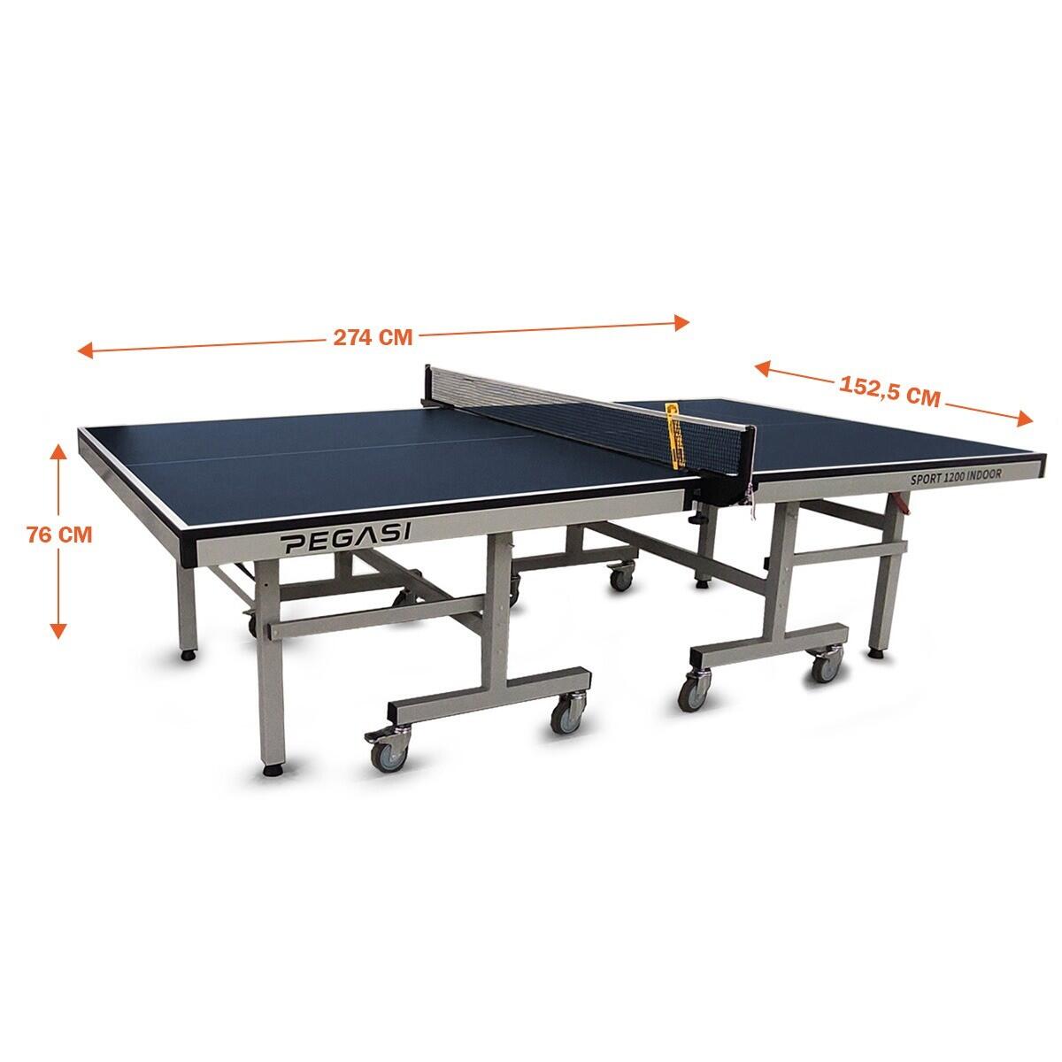 Table de tennis de table pegasi 1200 intérieur pro bleu 4/6