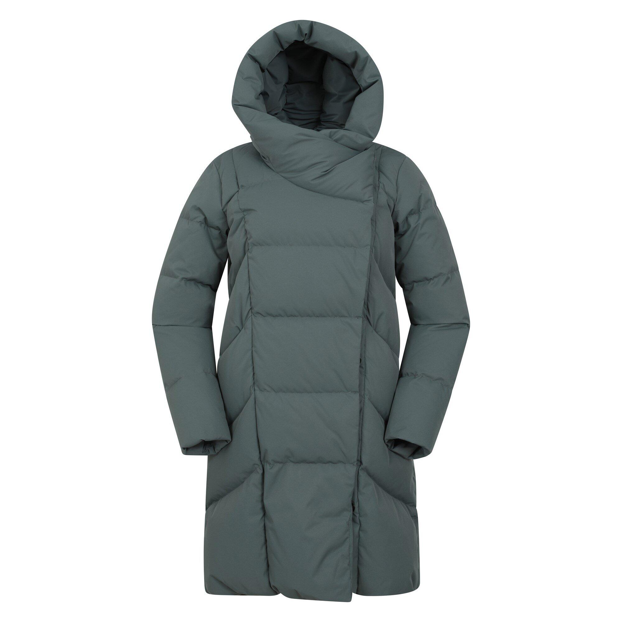 Veste Matelassée Mountain Warehouse Femme - Taille 8 - Gris - Capuche, Légère - Très Bon état