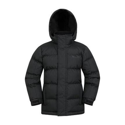 Mountain Warehouse Snow Kinder Steppjacke - Wasserabweisend mit Fleecekapuze