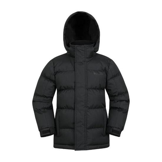 Mountain Warehouse Snow Kinder Steppjacke - Wasserabweisend mit Fleecekapuze