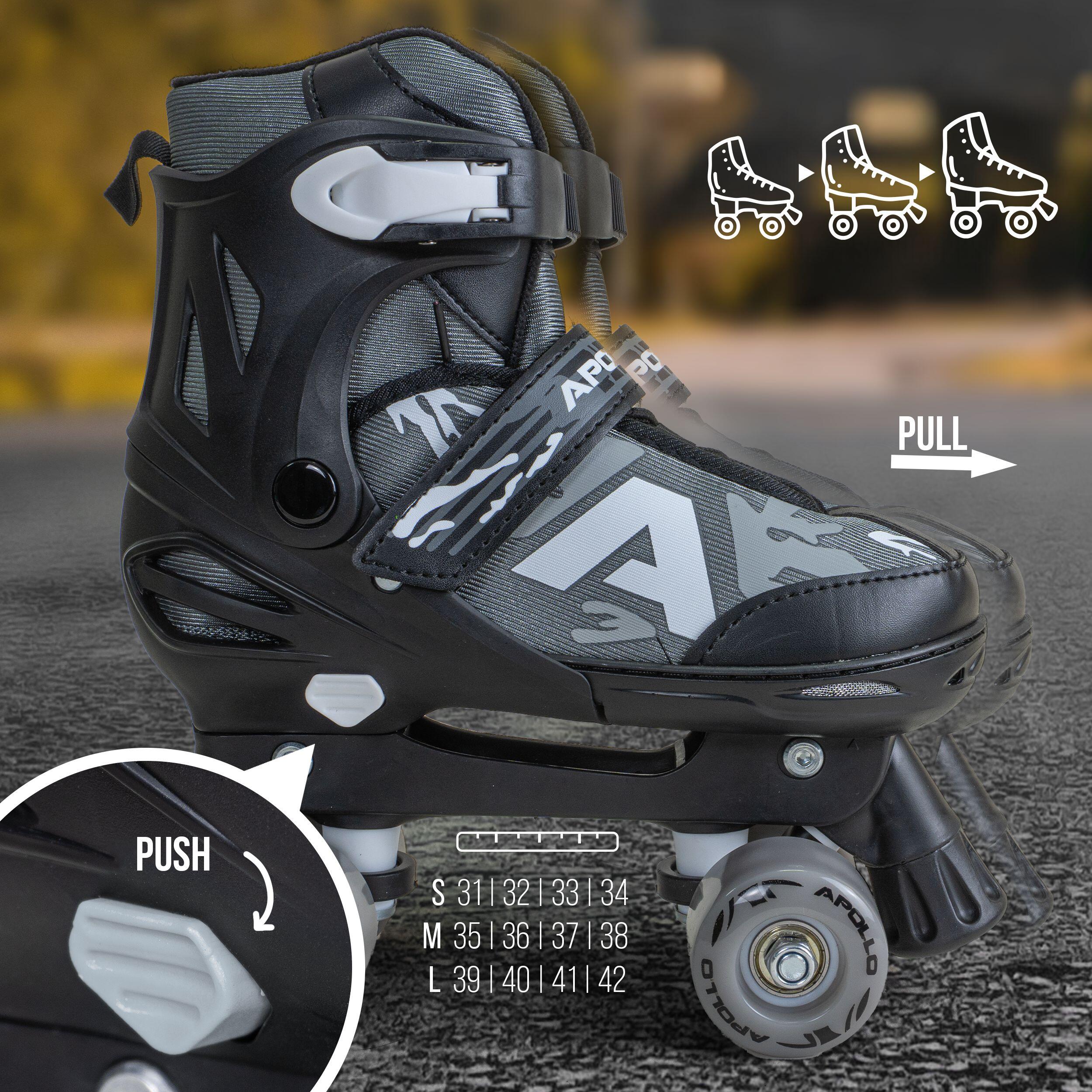 Apollo Champion Patins à roulettes – réglables avec LED pour enfants & ados 2/7