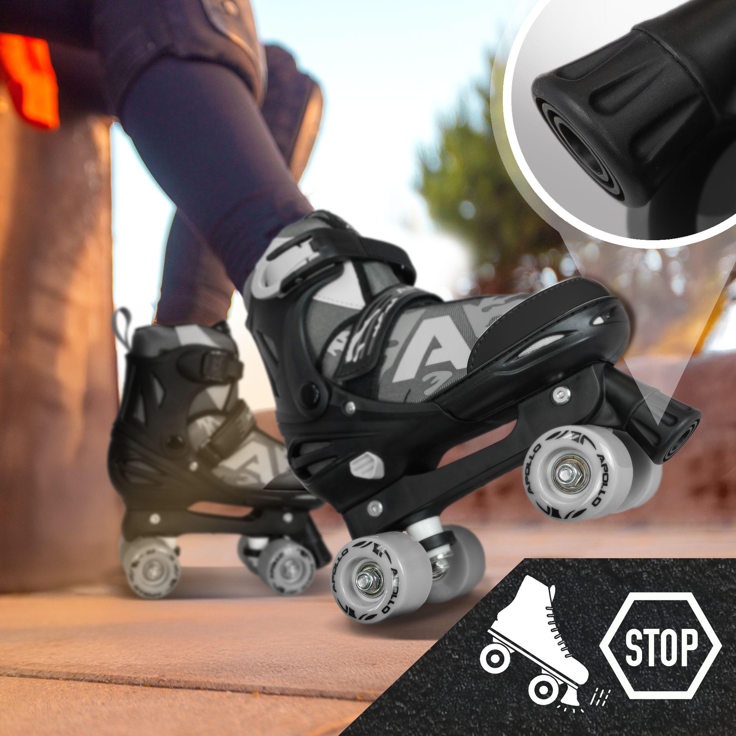 Apollo Champion Patins à roulettes – réglables avec LED pour enfants & ados 6/7