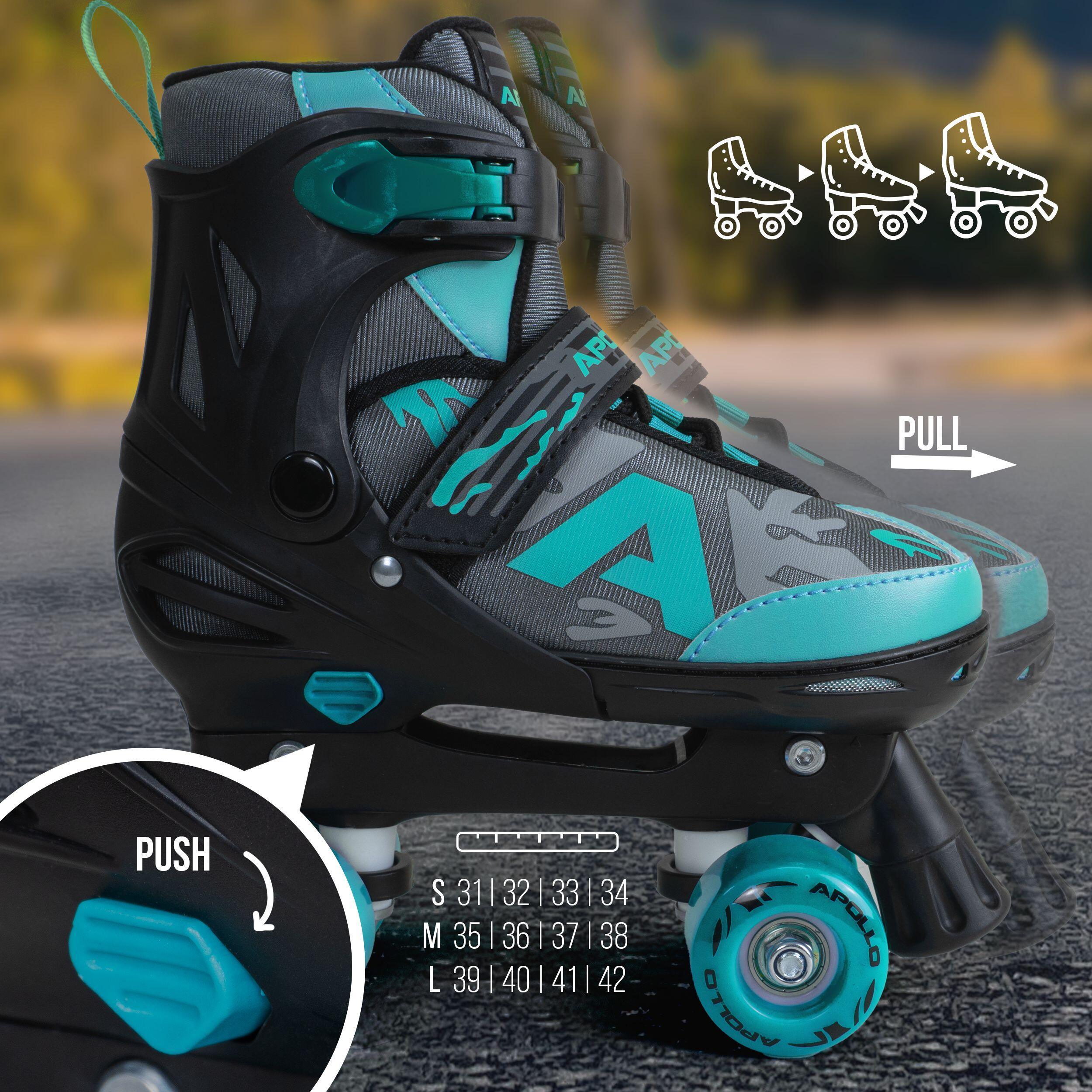 Apollo Champion Patins à roulettes – réglables avec LED pour enfants & ados 2/7