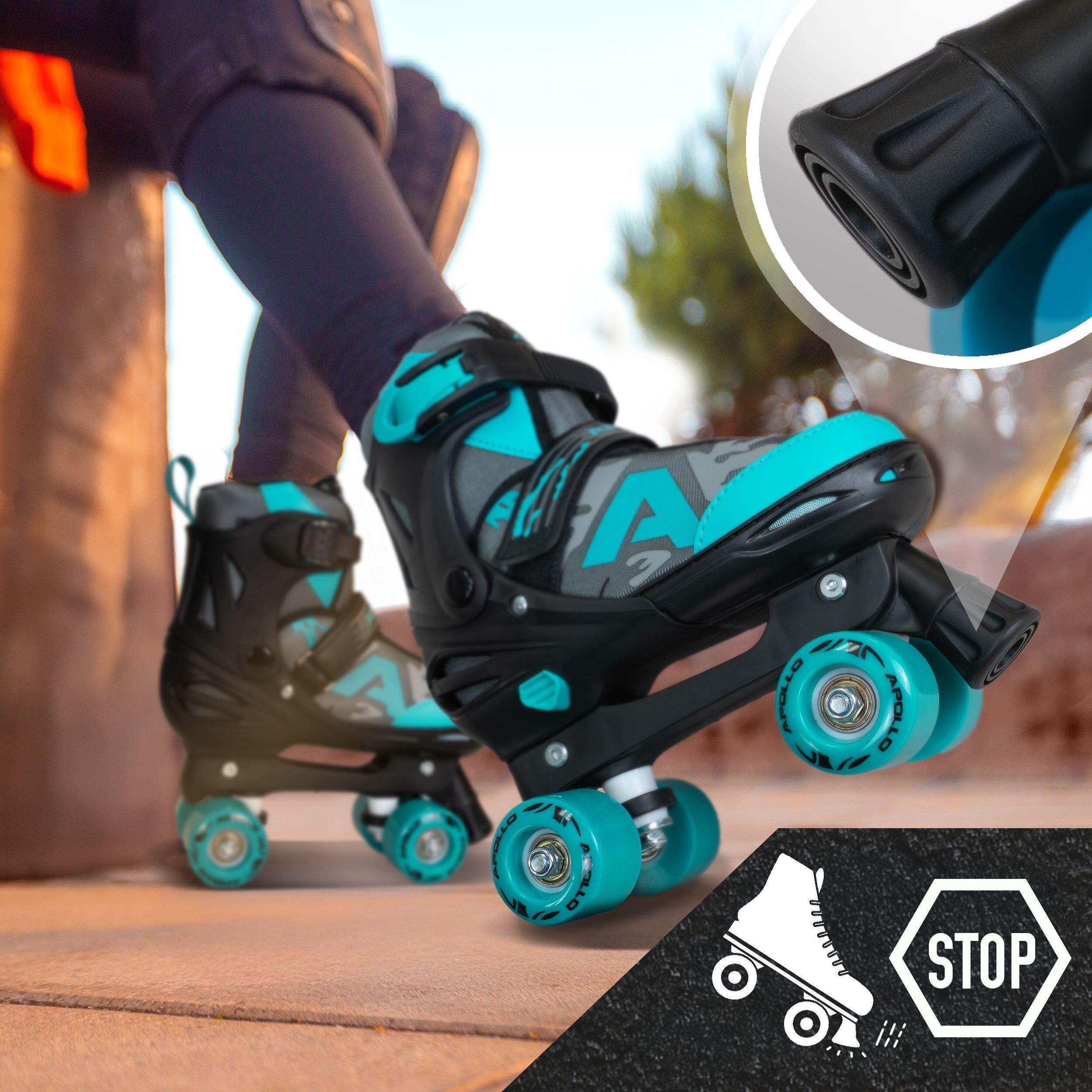 Apollo Champion Patins à roulettes – réglables avec LED pour enfants & ados 6/7