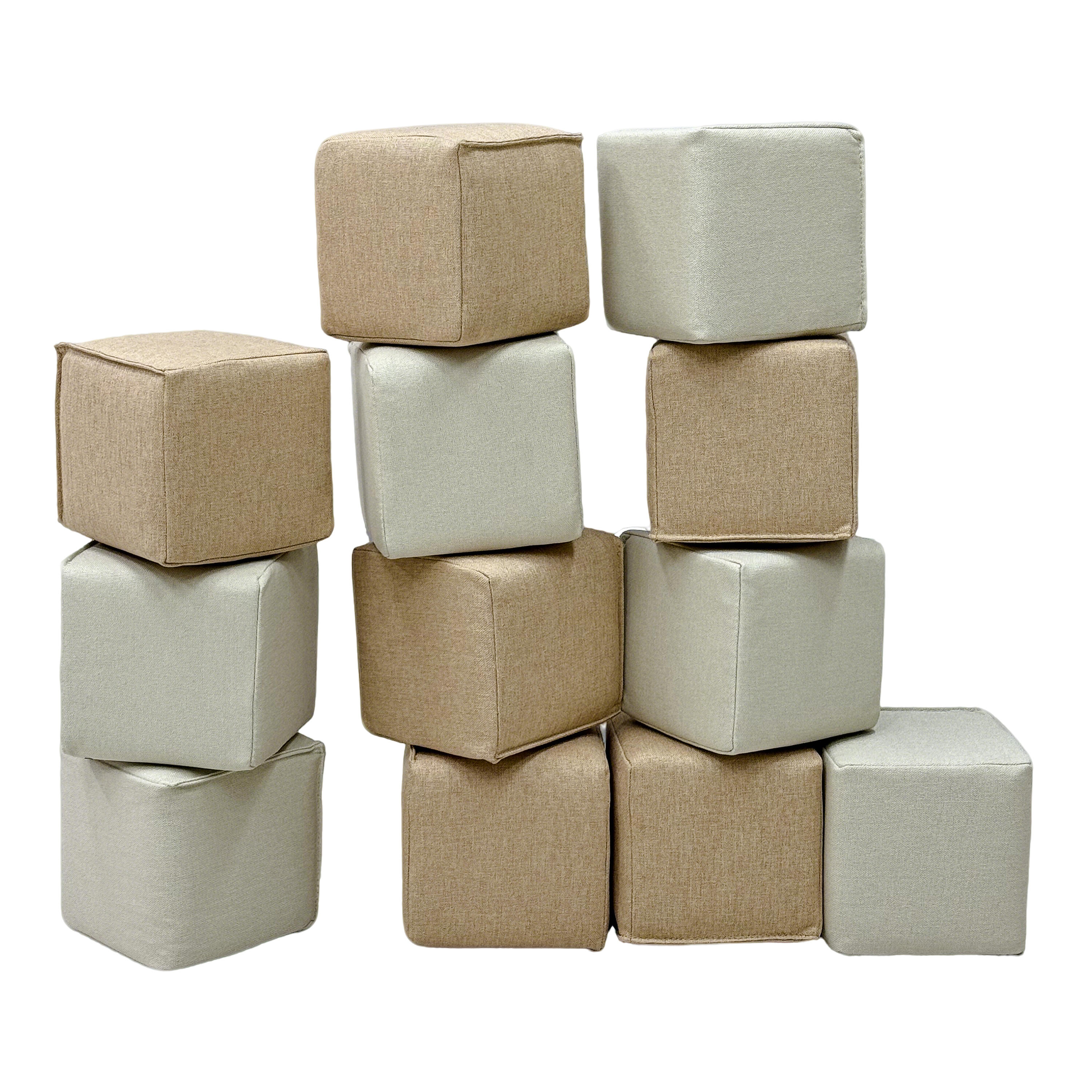 Blocchi per Bambini in Schiuma, Sunny Dely, Schiuma EPE, beige 2/7