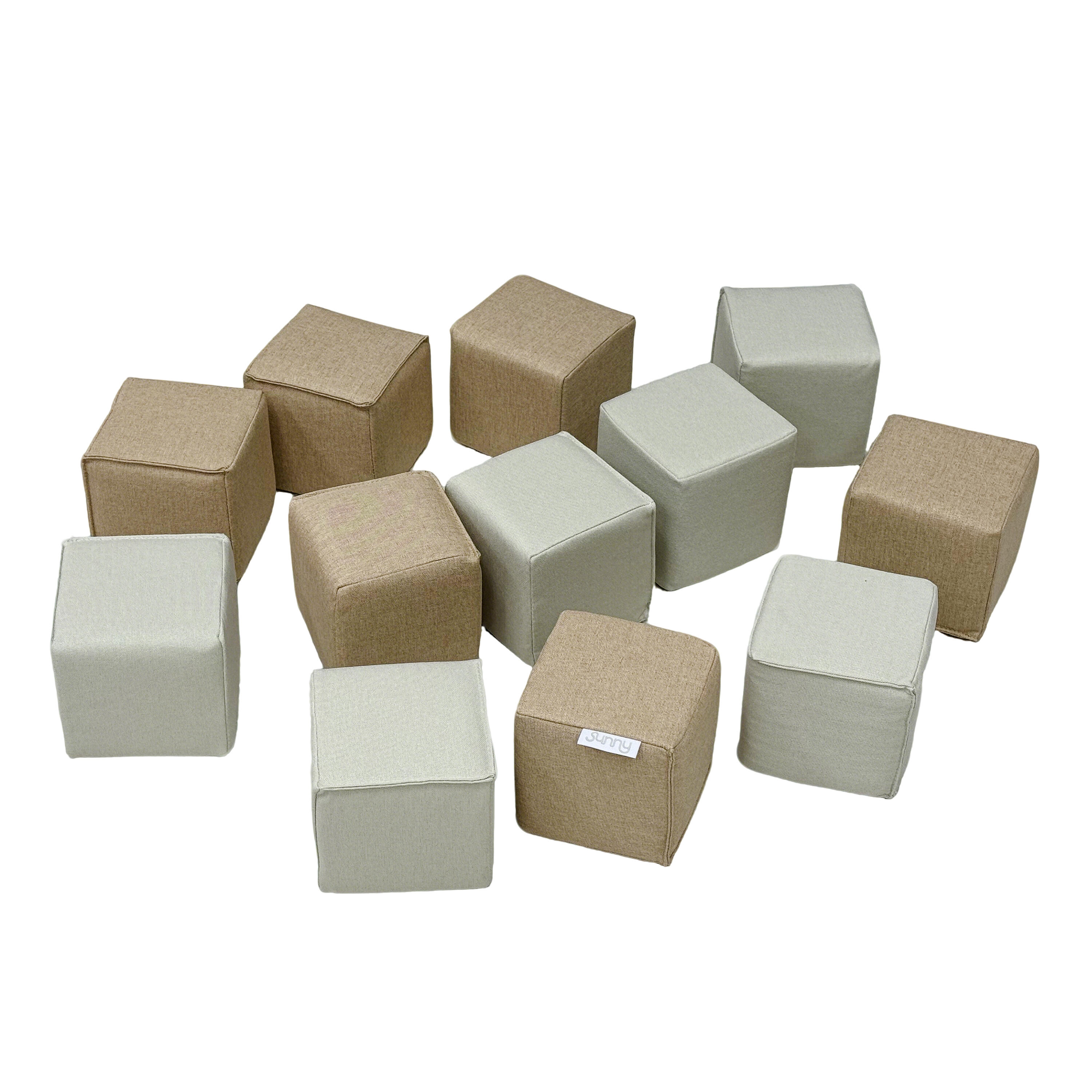 Blocchi per Bambini in Schiuma, Sunny Dely, Schiuma EPE, beige 4/7