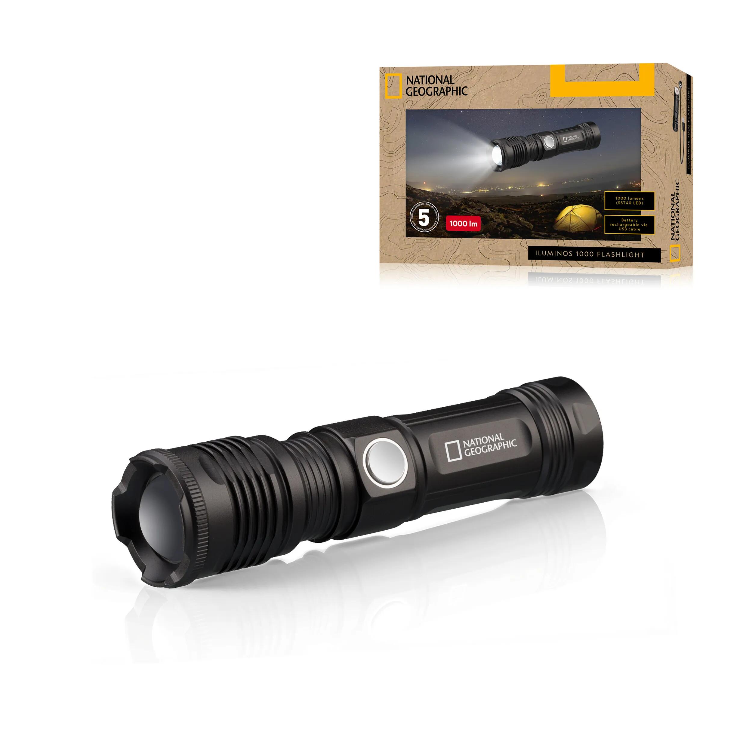 NATIONAL GEOGRAPHIC Lanterna LED ILUMINOS RG 1000 lm NATIONAL GEOGRAPHIC