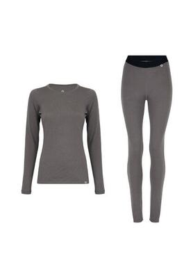 Dames merino thermo ondergoed set thermoshirt en legging warme winterlaag