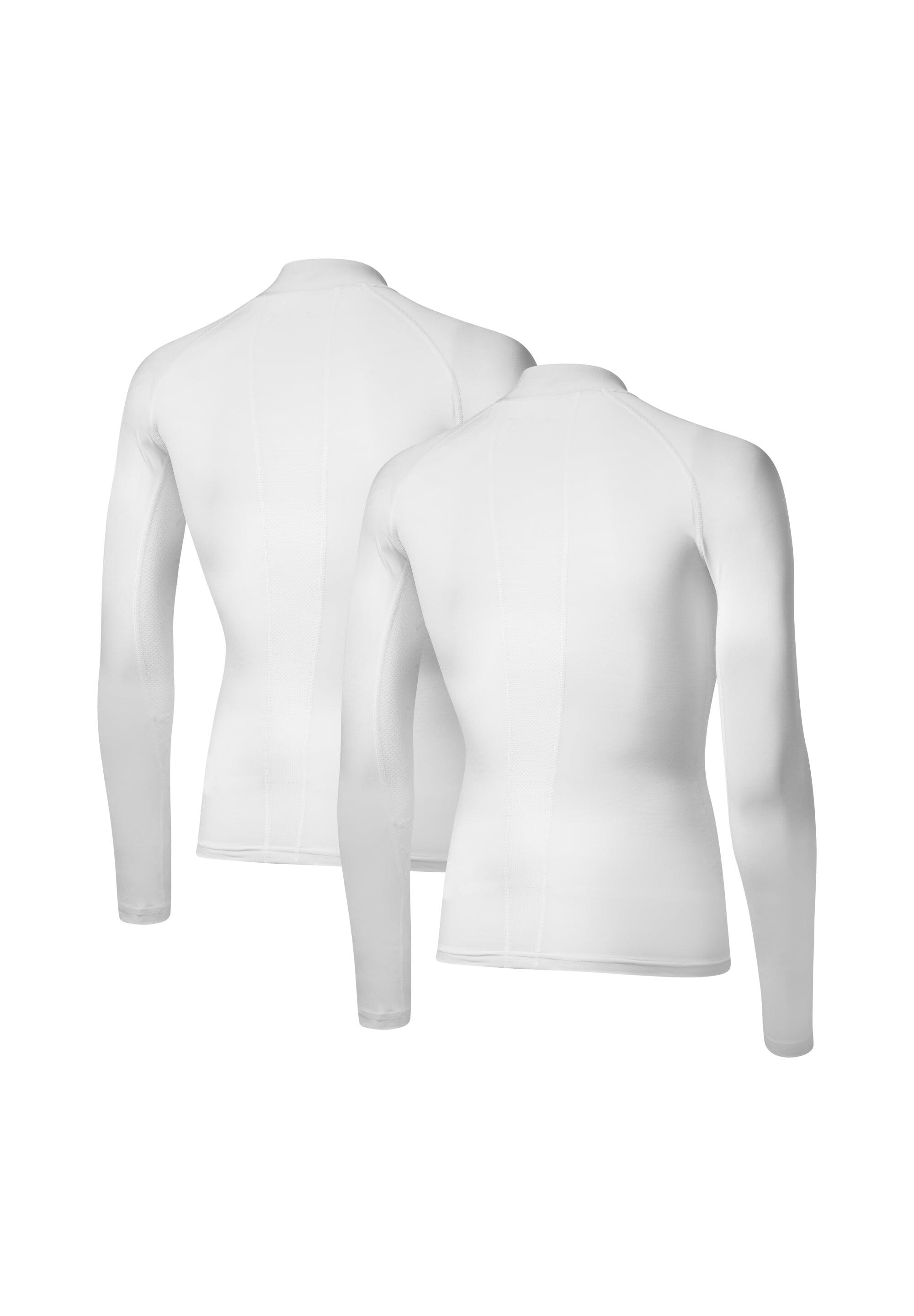 Camiseta compresiva manga larga hombre entrenamiento y running 2-pack 2/6